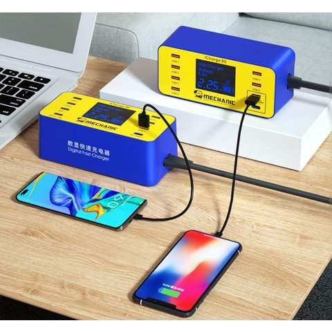 Сетевое зарядное устройство Mechanic iCharge 8S, 40 Вт, Quick Charge, Power Delivery (PD), 8 портов Превью 1
