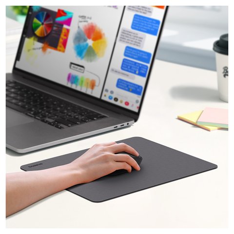 Коврик для мыши Baseus Mouse Pad, серый, PU кожа, 210 мм, 260 мм, #B01055504831-00 Превью 3
