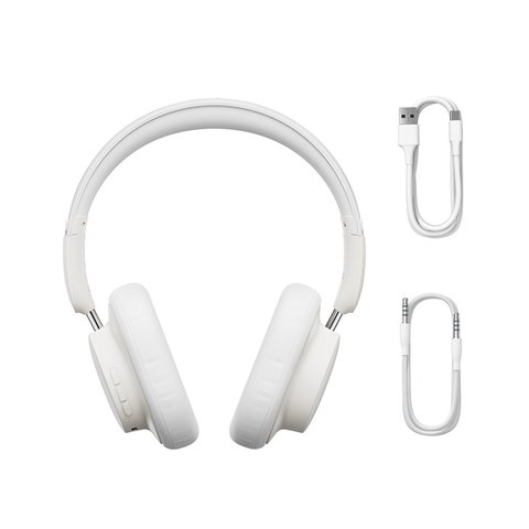 Наушники Baseus Bowie D03, белая, беспроводная, bluetooth 5.3, #NGTD030102 Превью 1