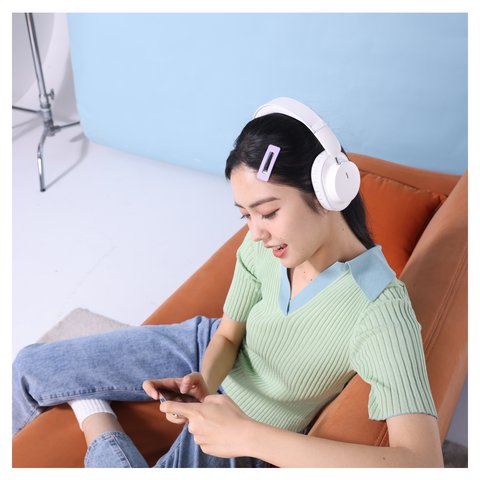 Наушники Baseus Bowie D03, белая, беспроводная, bluetooth 5.3, #NGTD030102 Превью 6