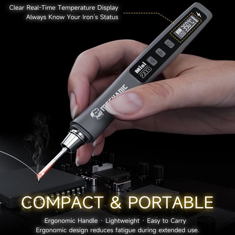 Паяльник Mechanic Mini210, 40 Вт, USB тип-C, портативний, PD Прев'ю 1