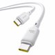 USB Cable Baseus Silky, (2xUSB type-C, 200 cm, 100 W, white, silicone) #P10377704213-01 Preview 2