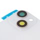 Housing Back Cover compatible with iPhone 14, (white, with camera lens, Original (PRC), Starlight, small hole) Preview 1