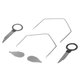 Набор инструментов для снятия штатных и нештатных автомагнитол (сталь, 38 предметов) Превью 4