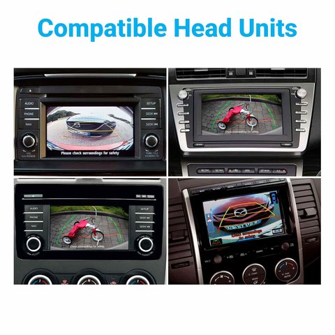 Задняя камера для Mazda 2, Mazda 3, Mazda 6, CX-5, CX-9, CX-3 в комплекте с кабелем 4 пина для подключения Превью 2