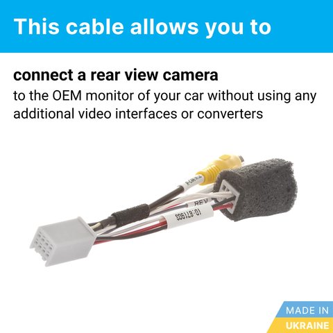 Cable para conectar cámara en automóviles Mitsubishi/Fiat modelos 2013-2018 Vista previa  1