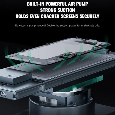 LCD Touch Screen Glass Separator Mechanic Elite One Plus, (with vacuum pump, for LCDs up to 7") Preview 8