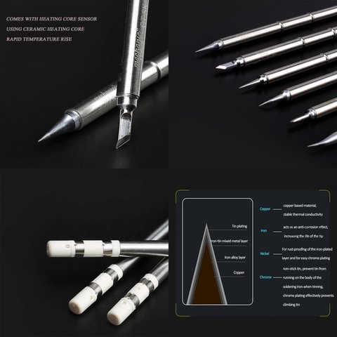 Punta para cautín Mechanic T12 OT-IS, curvada Vista previa  1