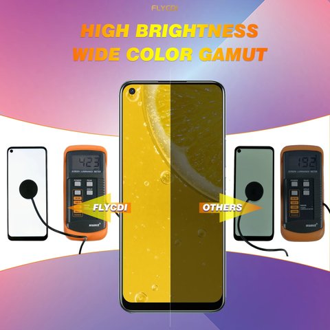 Pantalla LCD puede usarse con Realme 7i, C17; OnePlus Nord N100; Oppo A32, A33 (2020), A53 4G, A53s 4G, negro, sin marco, FLYCDI, BV065WBM-L03-MB00 Vista previa  2