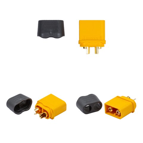 Силовий роз'єм живлення Amass XT60H-M, "тато" Прев'ю 1