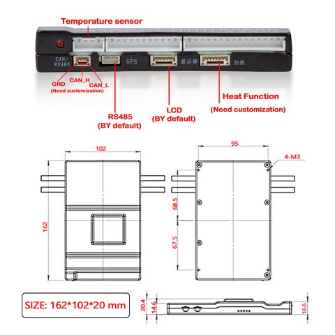 BMS-контролер JIKONG JK-BD6A24S12P, 120 А, для LiFePO4/Li-ion/LTO акумуляторів Прев'ю 4