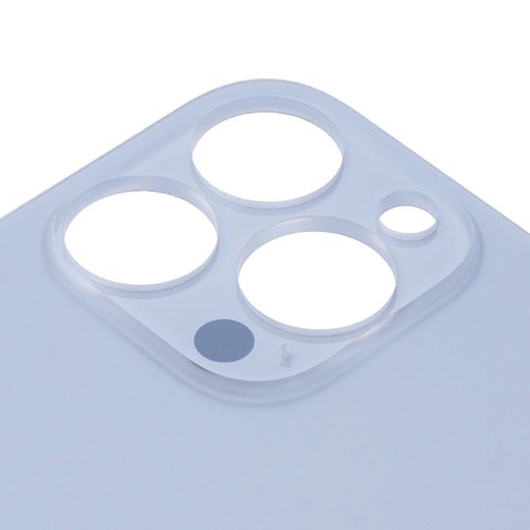 Задняя панель корпуса для iPhone 13 Pro Max, голубая, не нужно снимать стекло камеры, Original (PRC), sierra Blue, big hole Превью 1