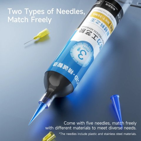 Клей JCID TP-030T, полиуретановый, прозрачный, для приклеивания задних крышек, для дисплейных рамок, быстросохнущий, 30 мл Превью 11