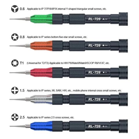 Викрутка "зірочка" RELIFE RL-726 3D/*0.8, Pentalobe Прев'ю 1