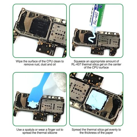 Термопаста RELIFE  RL-407 , силиконовая, в шприце, 20 мл, розовая Превью 5