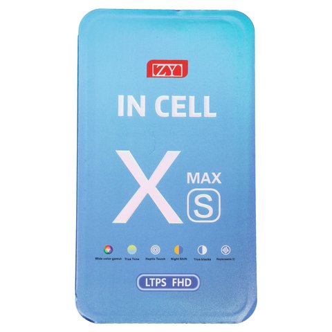 Дисплей для iPhone XS Max, чорний, з рамкою, Copy, (TFT), ZY, LTPS FHD Прев'ю 1