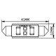 LED-лампа для салона автомобиля UP-SJ-N2-3030-41MM (белый, 12-14 В) Превью 1